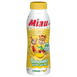 Bananinis pieno gėrimas MIAU 2,3% rieb., 450ml