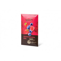 Pieninis šokoladas su  avietėmis ir mėlynėmis 90g