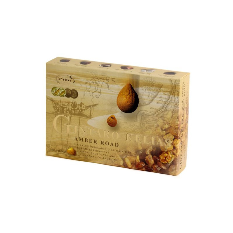 Saldainių rinkinių Gintaro kelias, 405g Rūta