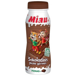 Šokoladinis pieno gėrimas MIAU, 2,3%, 250ml