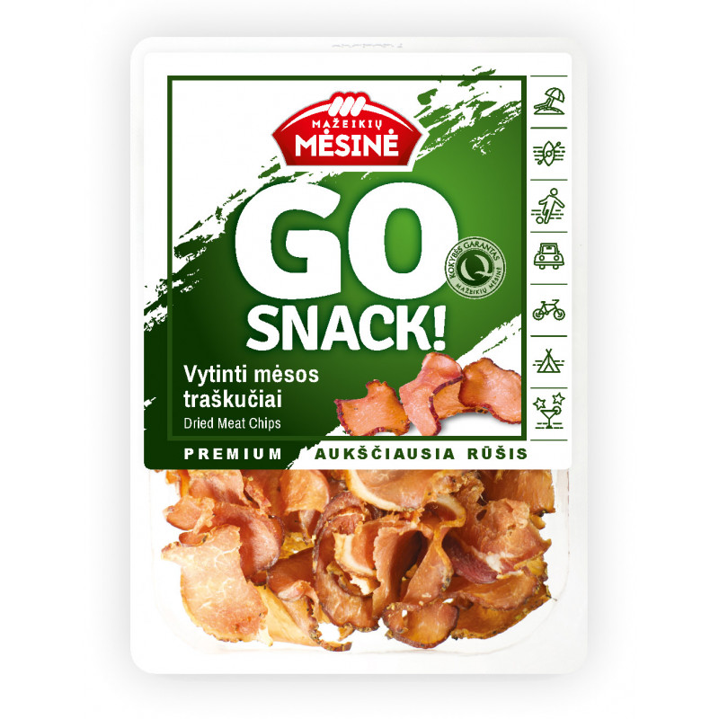 Vytinti Mėsos traškučiai  Go Snack  100g