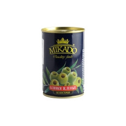 Alyvuogės Mikado žalios be kauliuko 300g/120g