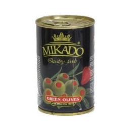 Alyvuogės Mikado  su paprikos įdaru 300g/120g