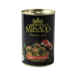 Alyvuogės Mikado  su krevečių įdaru 280g/90g