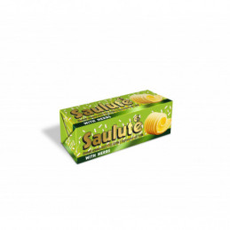 Tepiųjų riebalų mišinys SAULUTĖ su žolelėmis 66% rieb., 100g