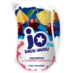 Jogurtas  JO  vyšnių skonio 2,5% rieb., 900g