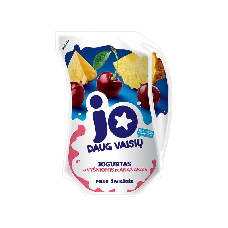 Jogurtas  JO  vyšnių skonio 2,5% rieb., 900g