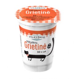Grietinė VILKYŠKIŲ 30% rieb., 350g