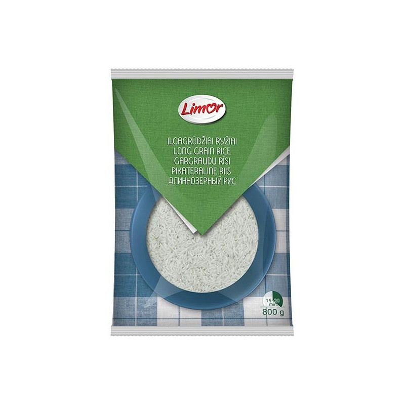 Ryžiai LIMOR 800g, ilgagrūdžiai