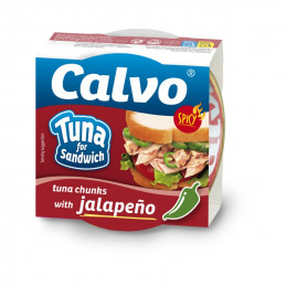 Tuno gabaliukai su jalapeno pipirais Calvo, 142g