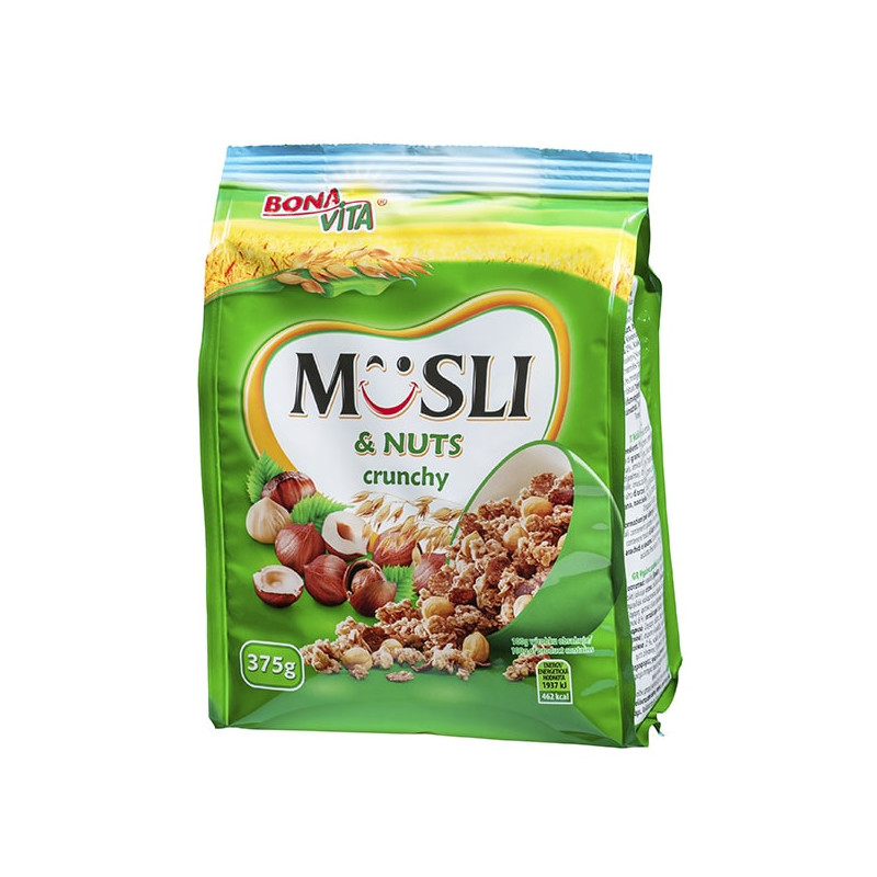 Kepinti  javainiai 375g su  lazdynų riešutais Bona Vita