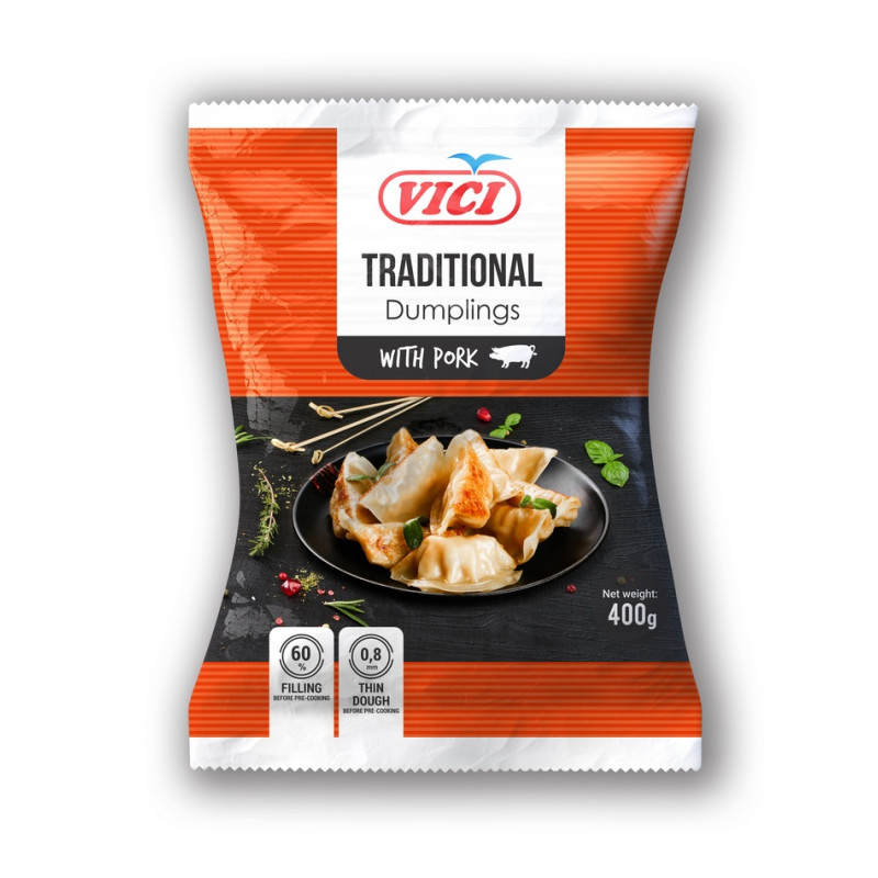 Koldūnai  VIČI TRADITIONAL style su kiauliena, 400g