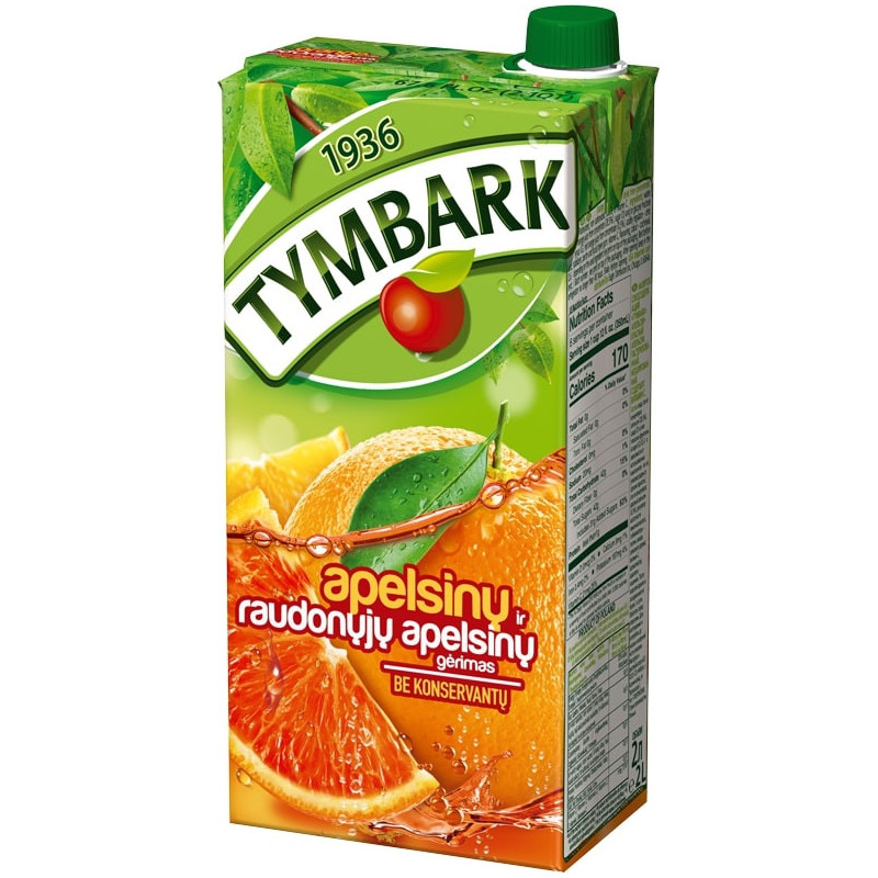 Gėrimas Tymbark  Raudonųjų apelsinų, 2l
