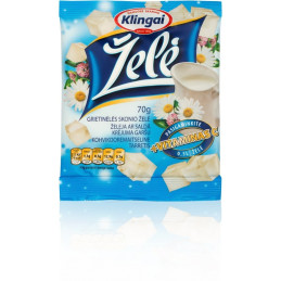 Želė grietinėlės skonio 70g +10 vitaminų /Klingai
