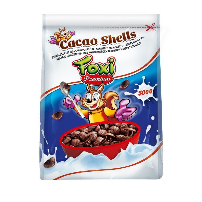 Kakavinės kriauklelės FOXI  Premium Cacao Shells 500g