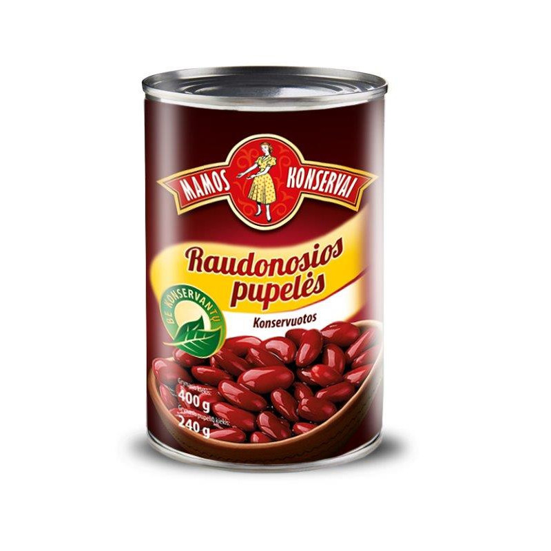 Raudonosios pupelės  Mamos konservai  400g/240g
