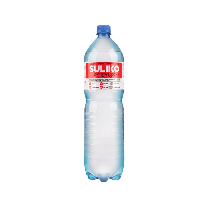 Gazuotas vanduo Suliko, 1,5L