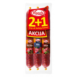 Šaltai rūkytų dešrų rinkinys (2+1), 510g