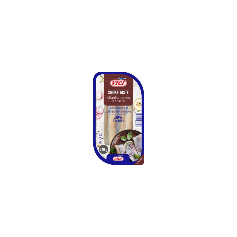 Dūmo skonio silkių filė 240g