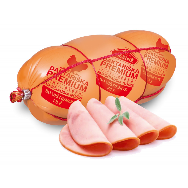 Virta dešra DAKTARIŠKA Premium su vištienos filė, 500g
