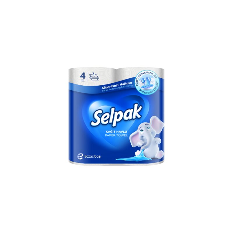 Tualetinis popierius SELPAK 4 rit., 3 sluoksniai