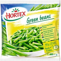 Šaldytos šparaginės pupelės, 400g Hortex