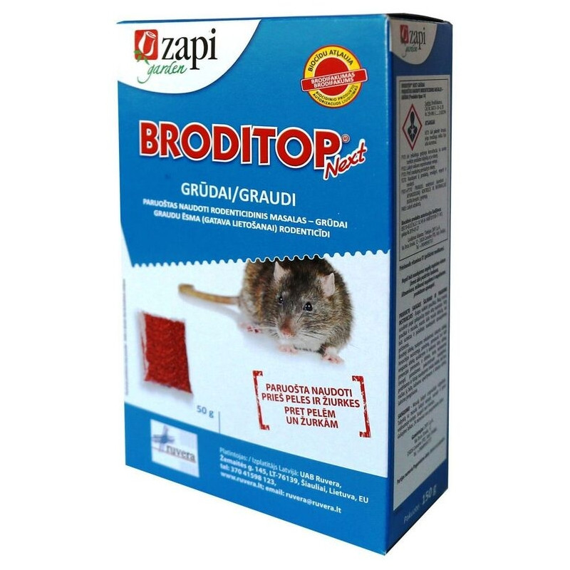 Nuodai graužikams  Broditop Next 150g