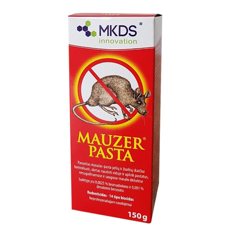 Nuodai pelėms ir žiurkėms Mauzer  150g