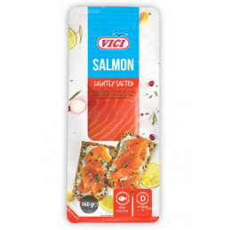 Sūdytų atlantinių lašišų filė gabaliukai VIČI, 160g