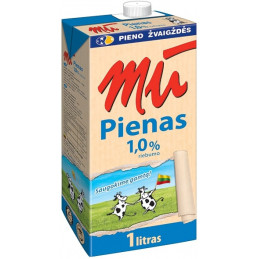 Pienas MŪ 1%, 1l