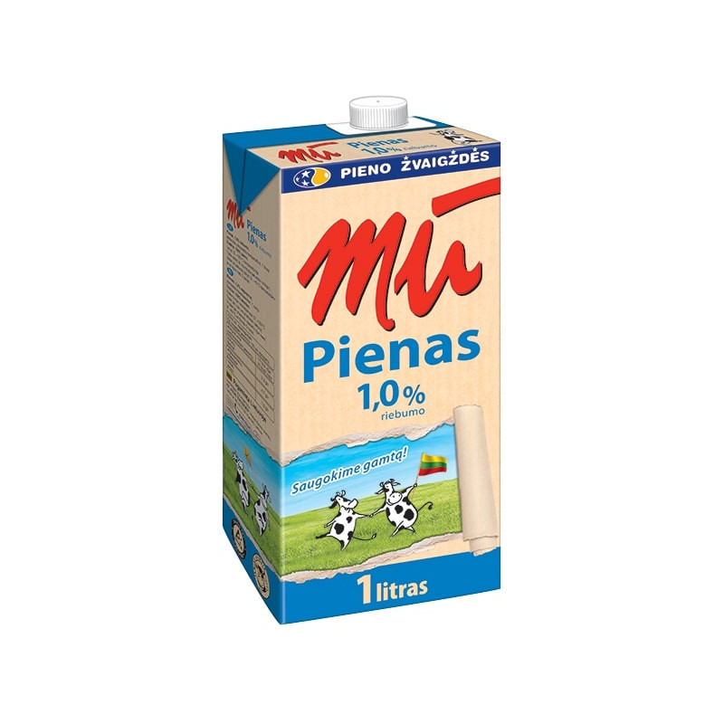 Pienas MŪ 1%, 1l