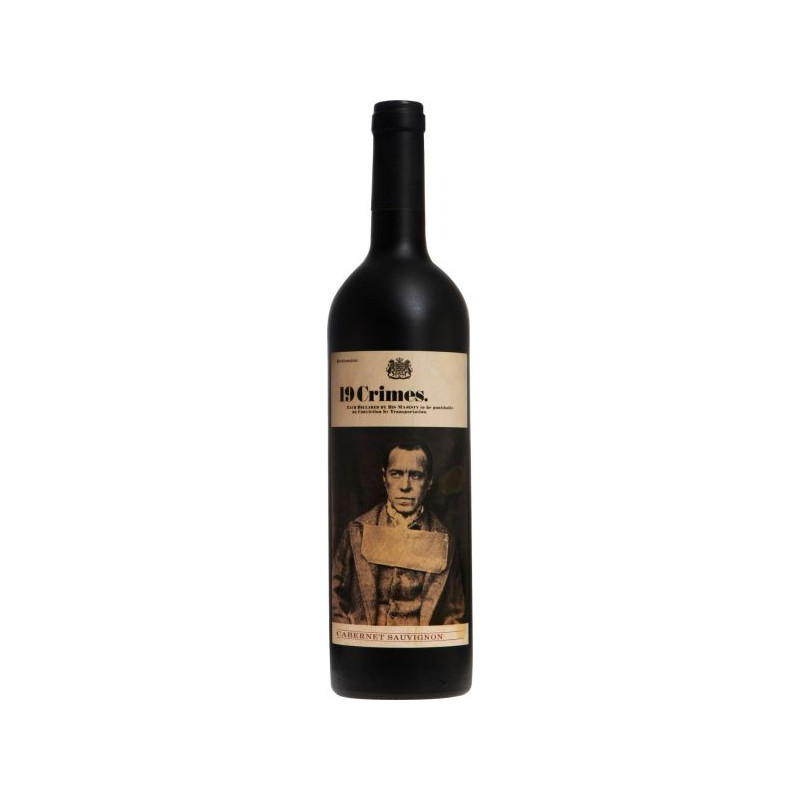 Raudonasis sausas vynas 19 Crimes Cabernet Sauvignon (13.5%), 750 ml
