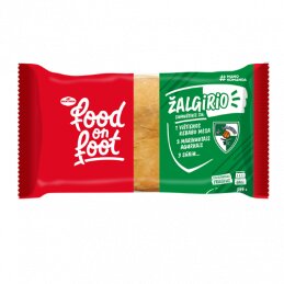 Sumuštinis ŽALGIRIO su vištienos kebabu, marinuotais agurkais ir sūriu, 255g