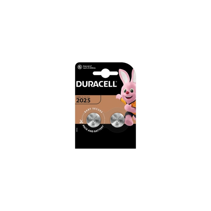 Elementai  Duracell  CR2025, 2vnt