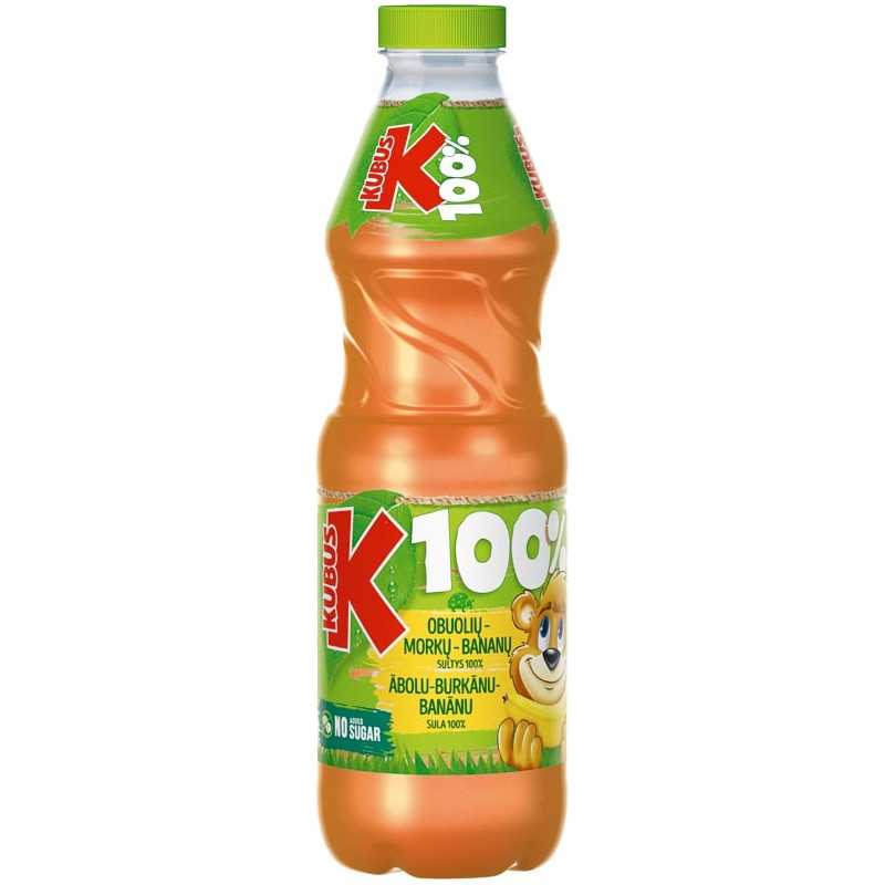 Sultys  Kubus obuolių, morkų ir bananų, 850ml