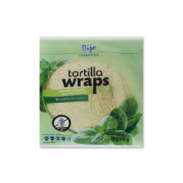 Tortilijos DIJO su špinatais, tinka veganams, 250g