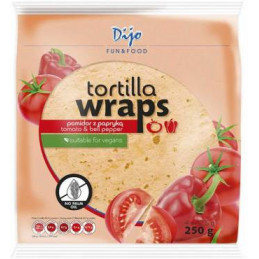 Tortilijos DIJO su pomidorais ir saldžiosiomis paprikomis, tinka veganams, 250g