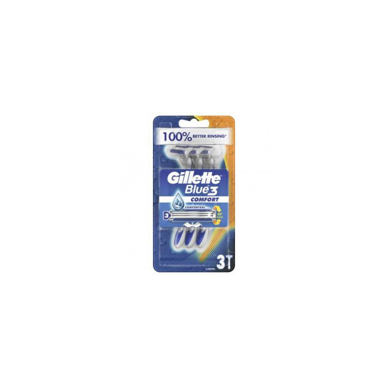 Skustuvai pakelyje GILLETTE Blue 3 Comfort, 3 vnt.