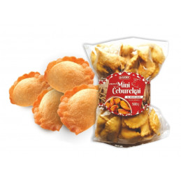 Kepti mini čeburėkai su mėsos įdaru (greitai atšaldyti), 500g