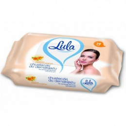 Drėgnos servetėlės makiažo valymui LULA su medetkomis, 20 vnt.