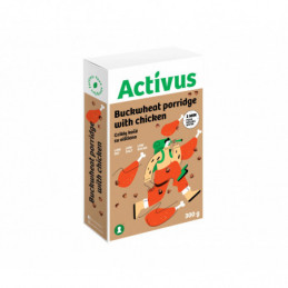 Grikių dribsnių košė ACTIVUS (su vištiena), 300g