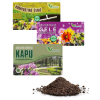 Durpių substratai, žemės, trąšos, sėklos