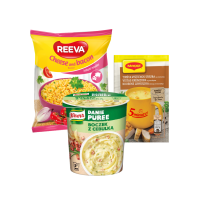 Sausos sriubos, košės, greitai paruošiami makaronai