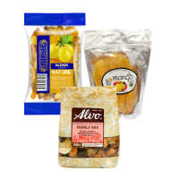 Džiovinti vaisiai, uogos, daržovės